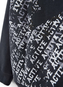 Boys | Sweatshirt with Zip and Anthracite Hood | Onice