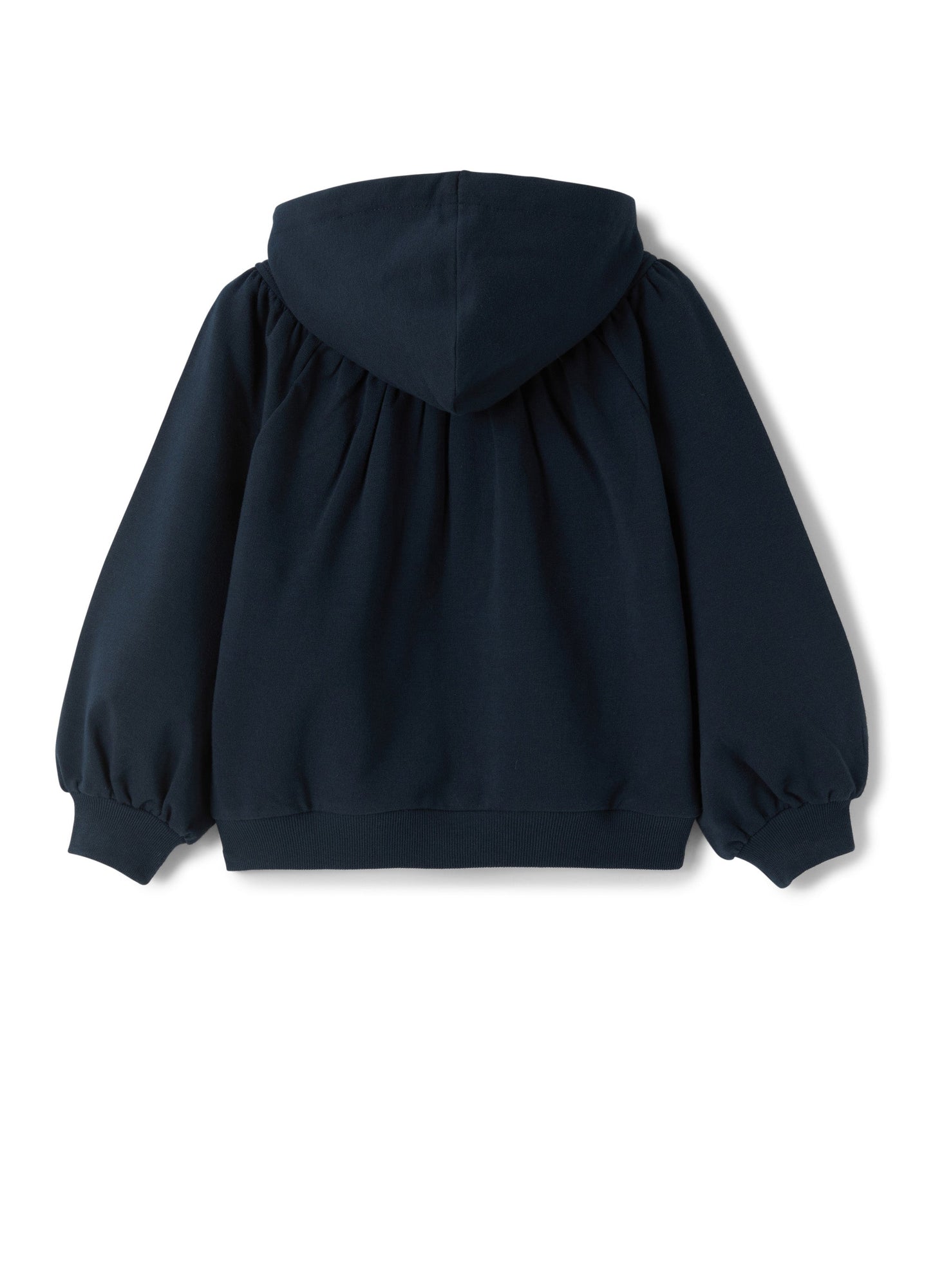 Girls | Fleece Jacket with Drawstring | Blue Blue