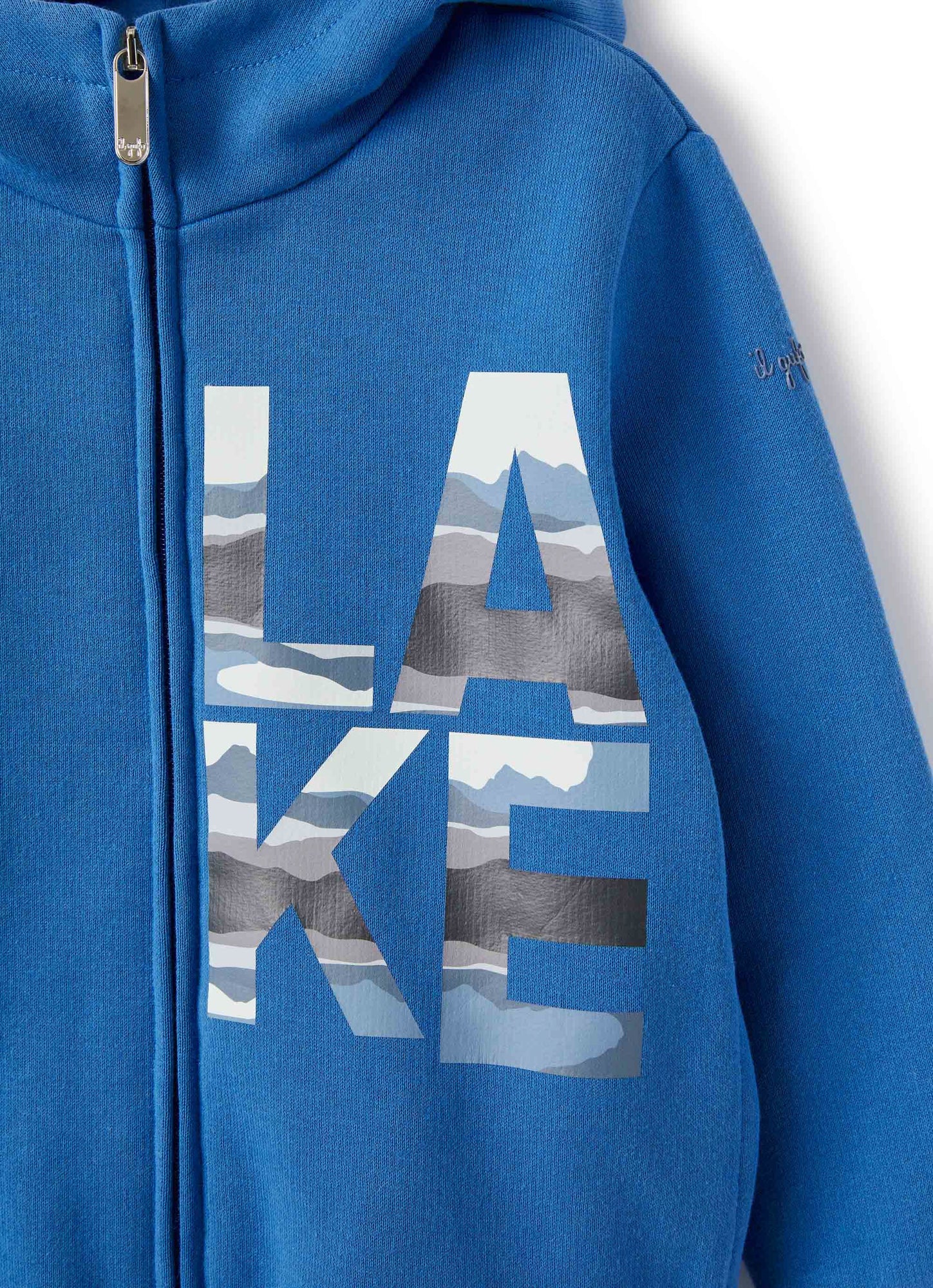 Boys | Sweatshirt with Hood and Print | Nuvola Onice