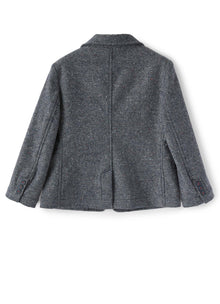 Boys | Tweed Blazer with Red Details | Blue