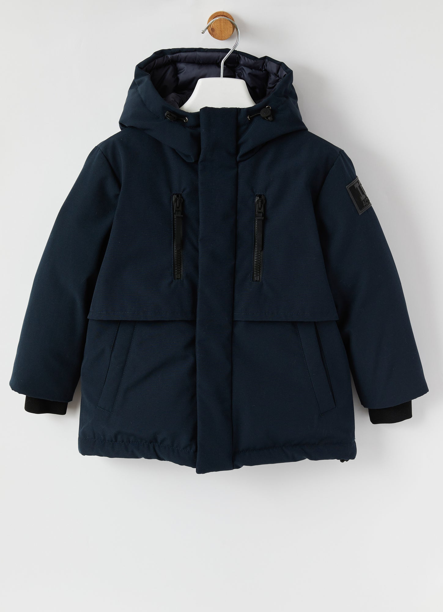 Cotton Nylon Down Jacket | Blue