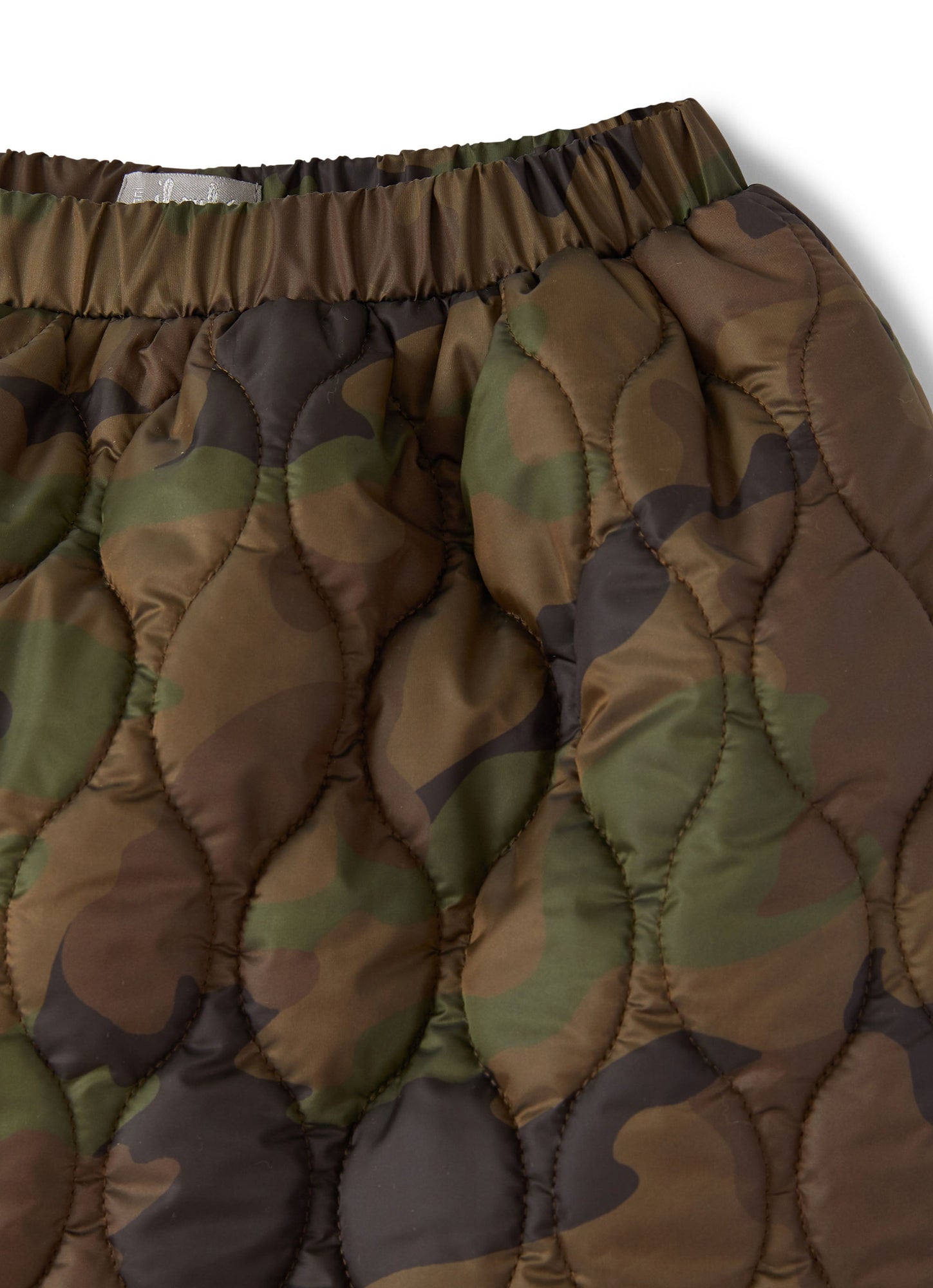 Girls | Nylon Skirt | Green Mimetico