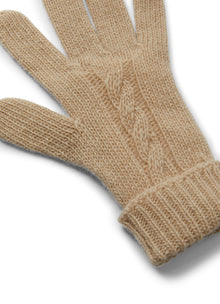 Girls | Wool Gloves with Braid Pattern | Birch