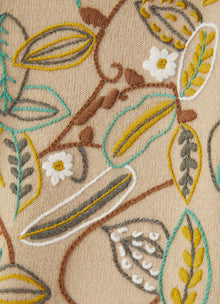 Girls | Crewneck Sweater with Hand Embroidery | Birch