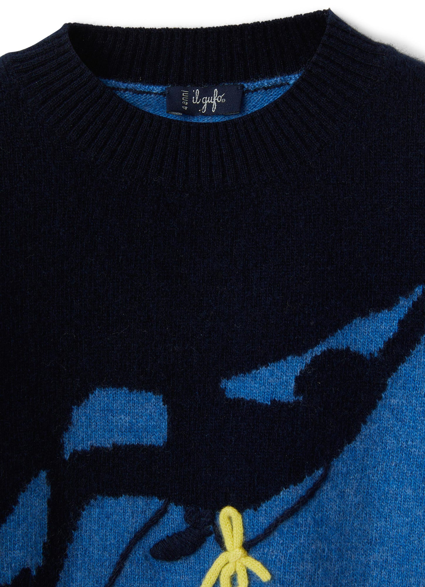 Boys | Colour-Block Sweater with Climber | Blue Light Blue
