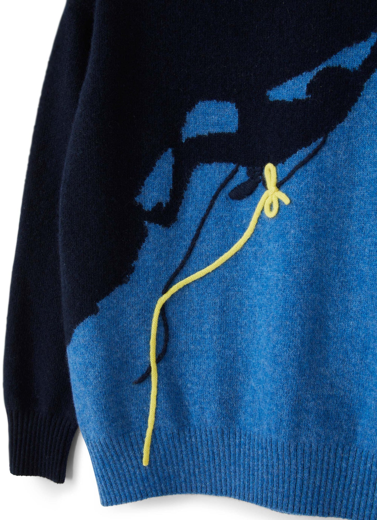 Boys | Colour-Block Sweater with Climber | Blue Light Blue