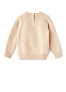 Baby Boys | Wool Sweater with Sheep | Quartz Pink