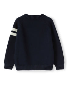 Boys | Cotton Shirt with Hockey Player | Blue