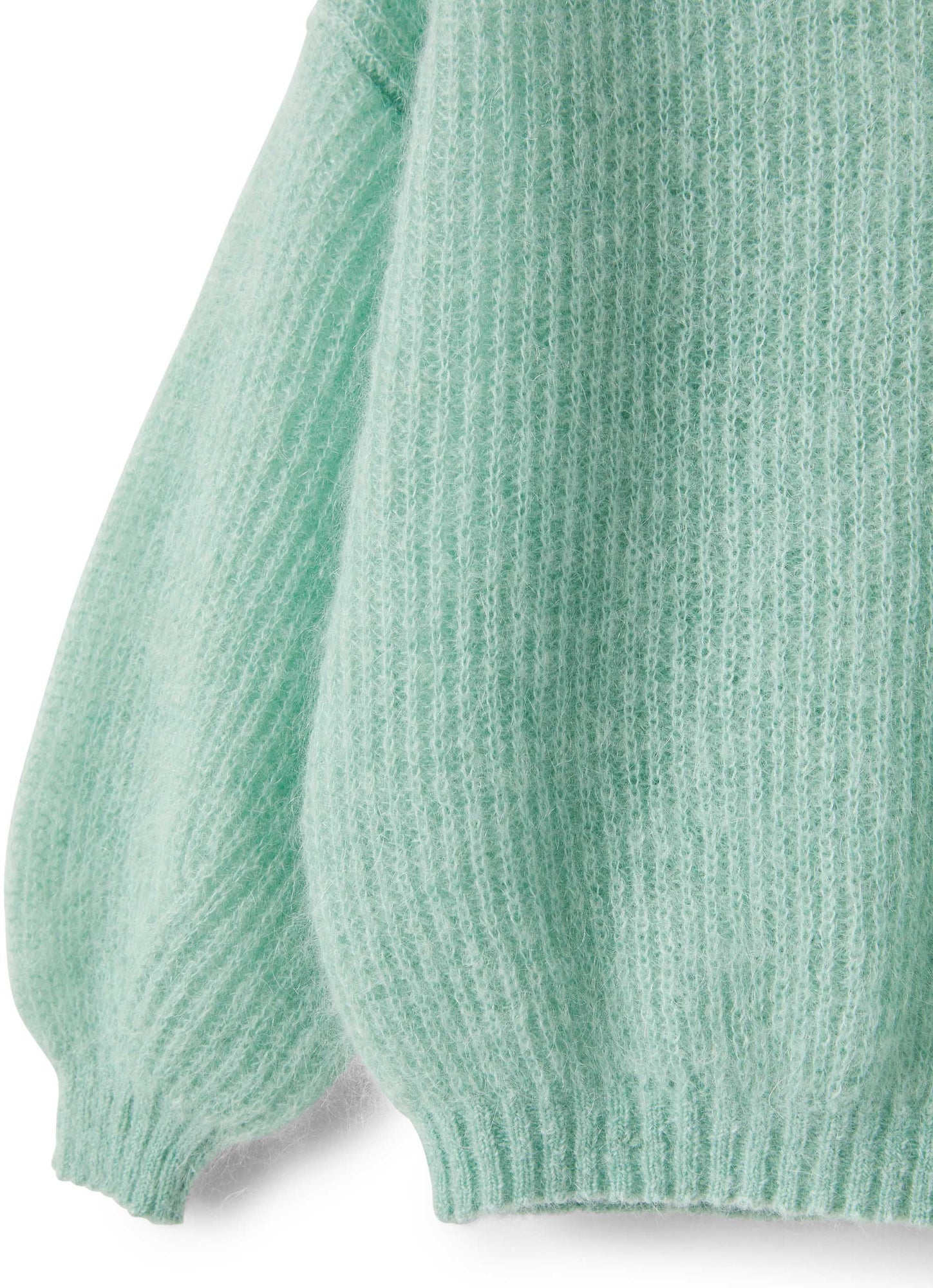 Girls | Teal Mohair Wool Sweater | Acquamarina