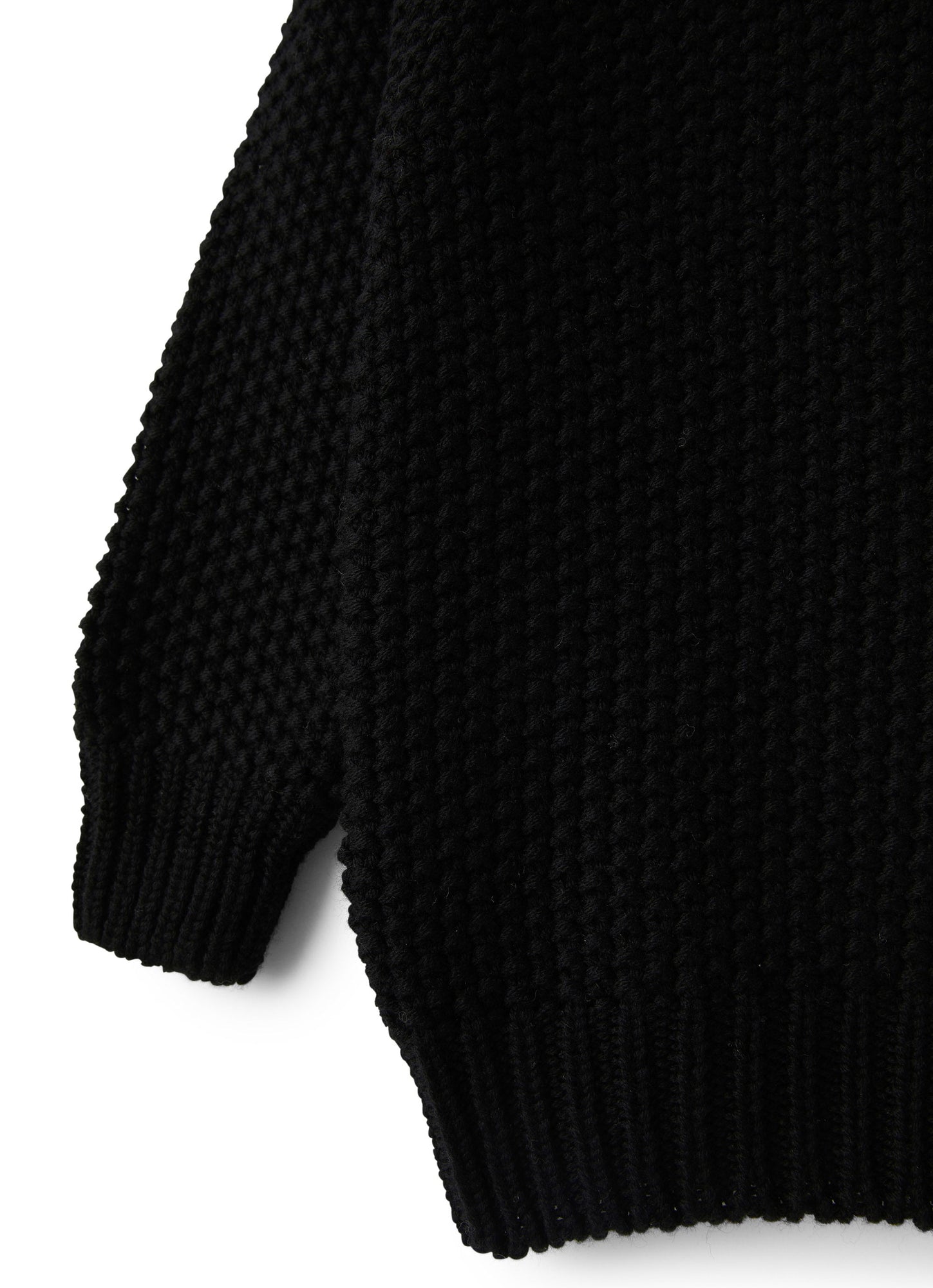 Boys | Turtleneck Wool Sweater | Black