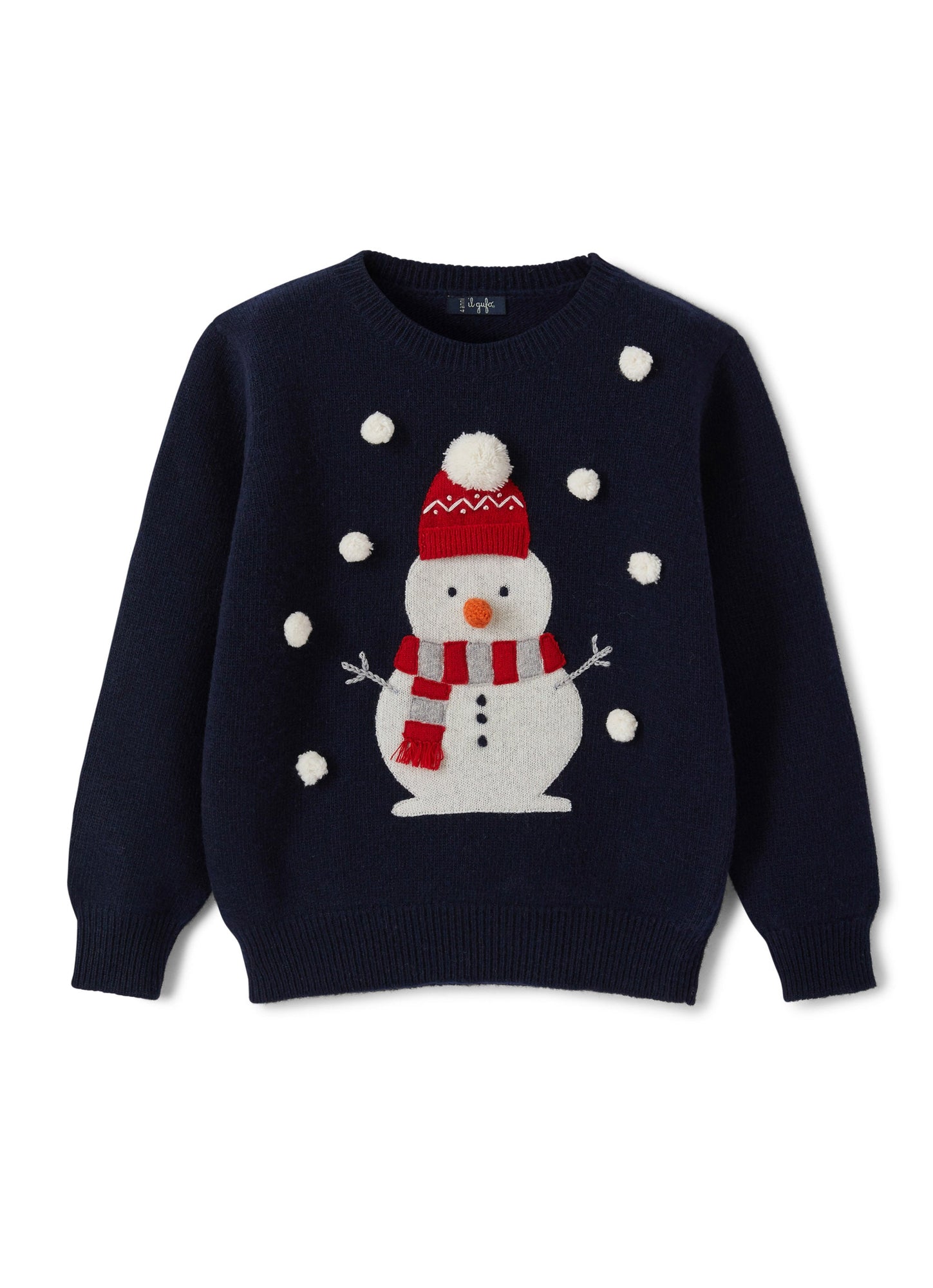 Boys | Christmas Sweater with Snowman | Blue