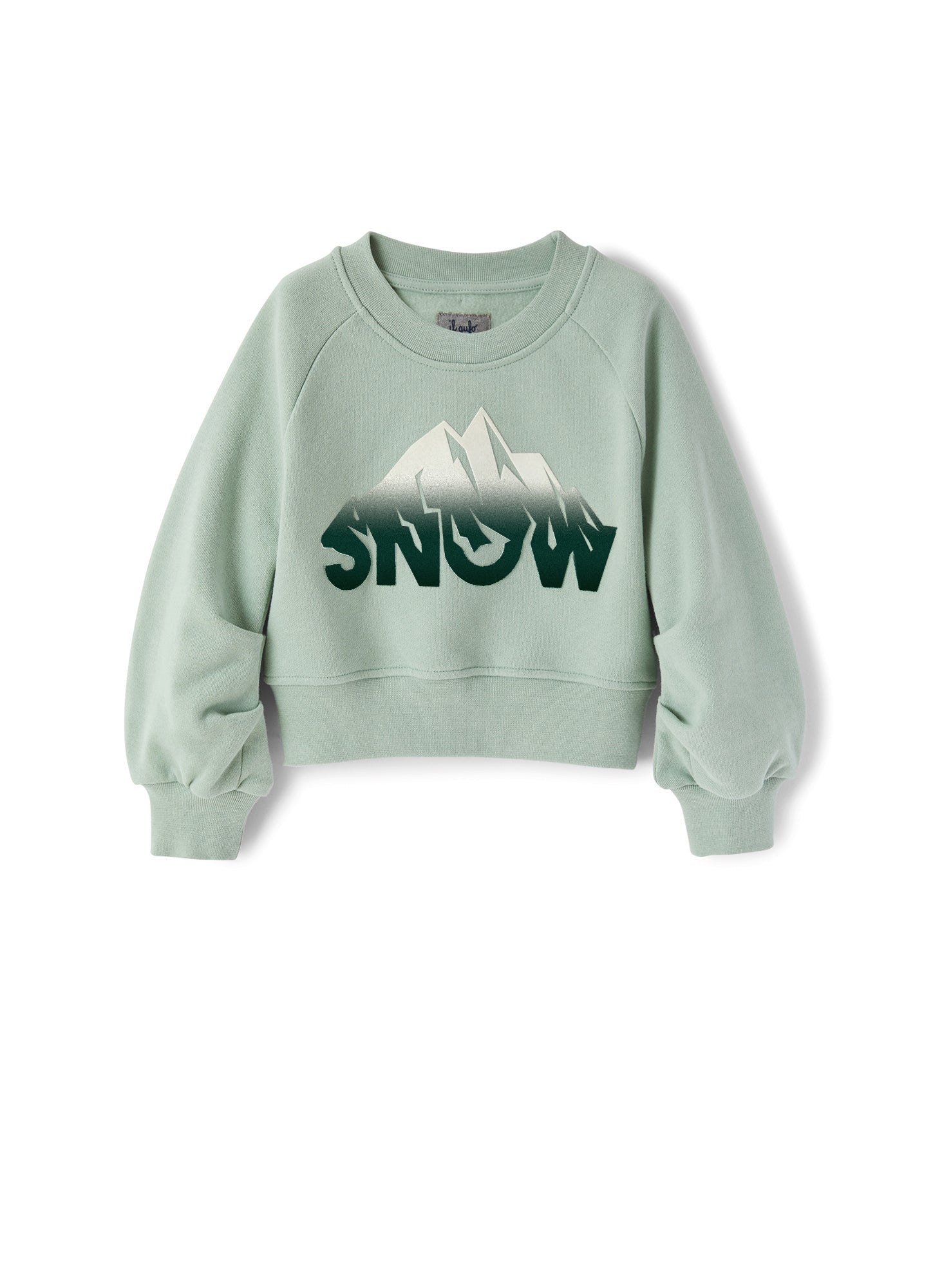 Girls | Snow Sweatshirt with Gathered Sleeves | Lake