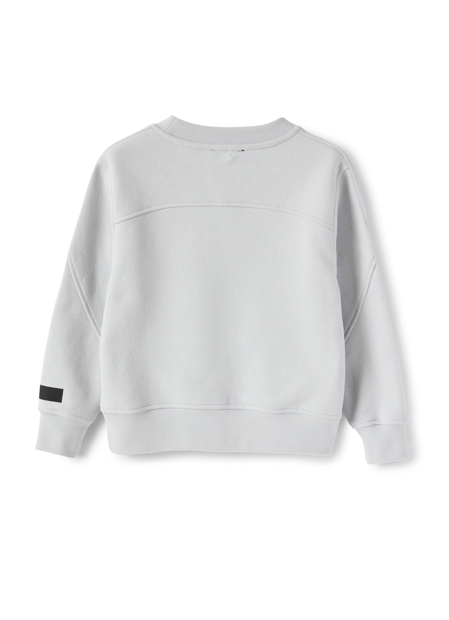 Girls | Brushed Sweatshirt with Logo Print | Tofane Grey