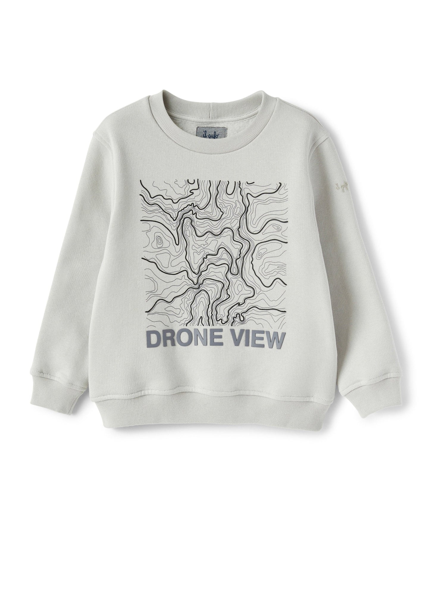 Boys | Sweatshirt with Rubberised Print | Gray Perla Gray Sorapis