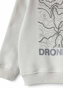 Boys | Sweatshirt with Rubberised Print | Gray Perla Gray Sorapis