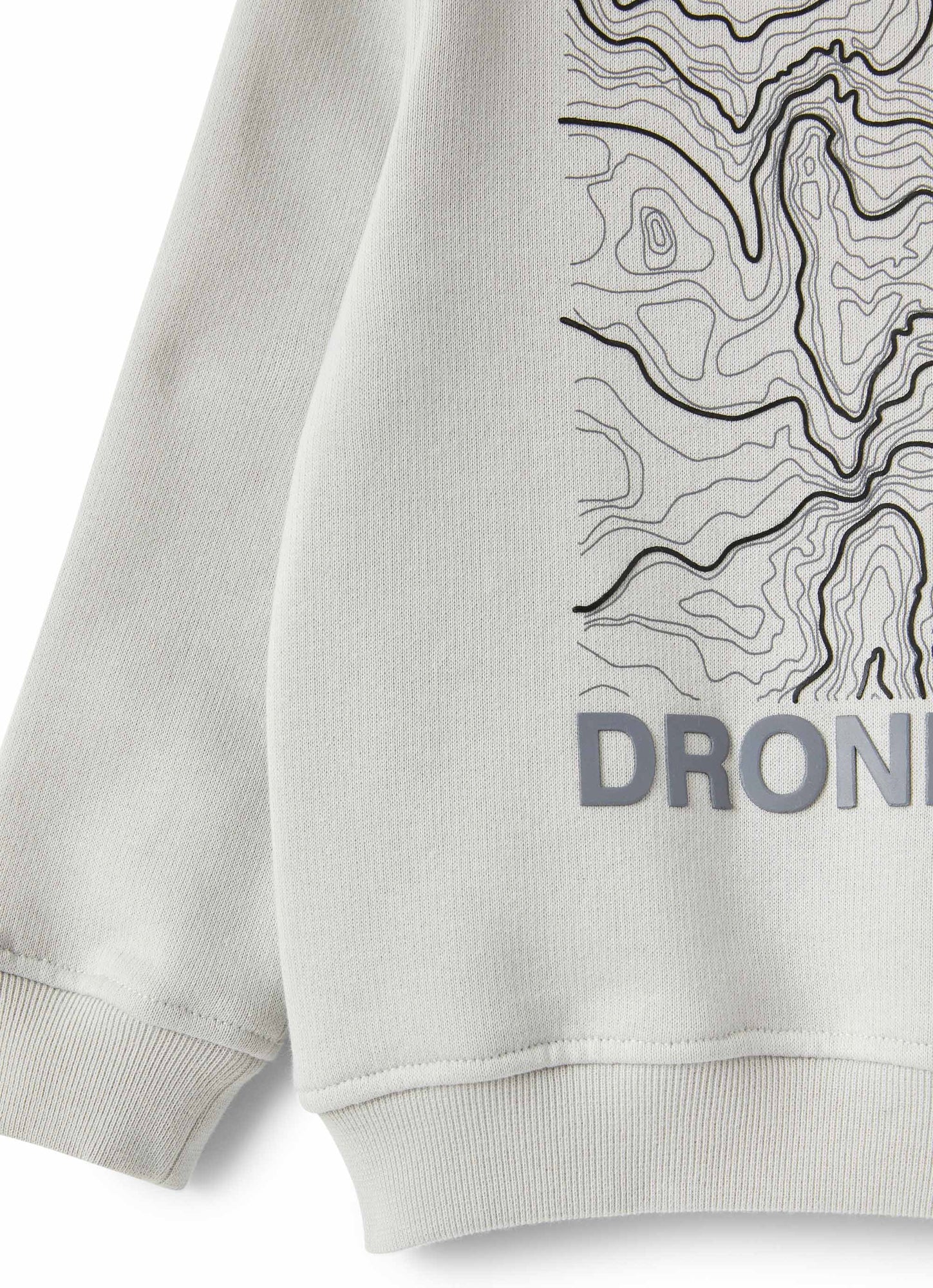 Boys | Sweatshirt with Rubberised Print | Gray Perla Gray Sorapis