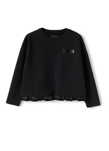 Girls | Sensitive Fabric Black Sweatshirt | Black