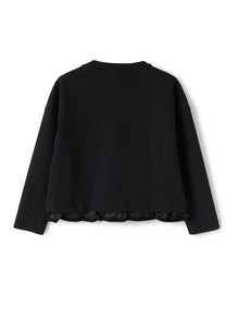 Girls | Sensitive Fabric Black Sweatshirt | Black