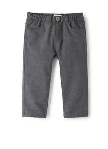 Baby Boys | Techno Wool Trousers | Steel Grey