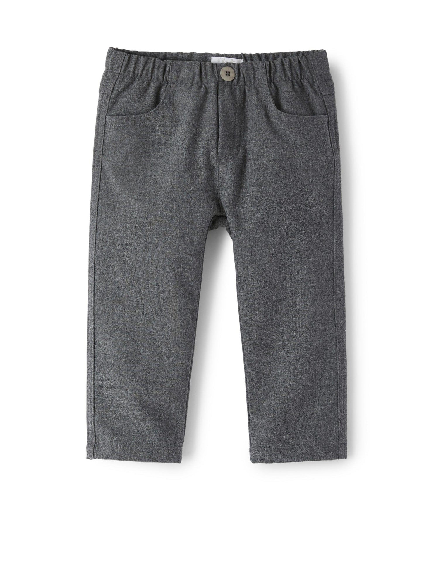 Baby Boys | Techno Wool Trousers | Steel Grey