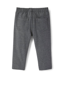 Baby Boys | Techno Wool Trousers | Steel Grey