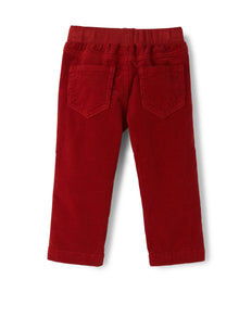 Boys | Velvet Trousers | Berry