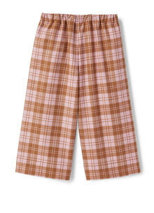 Girls | Check Tecnowool Culotte Trousers | Lichene