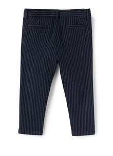 Boys | Pinstripe Jersey Trousers | Blue