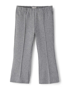 Girls | Pinstripe Cropped Flare Trousers | Iron Grey