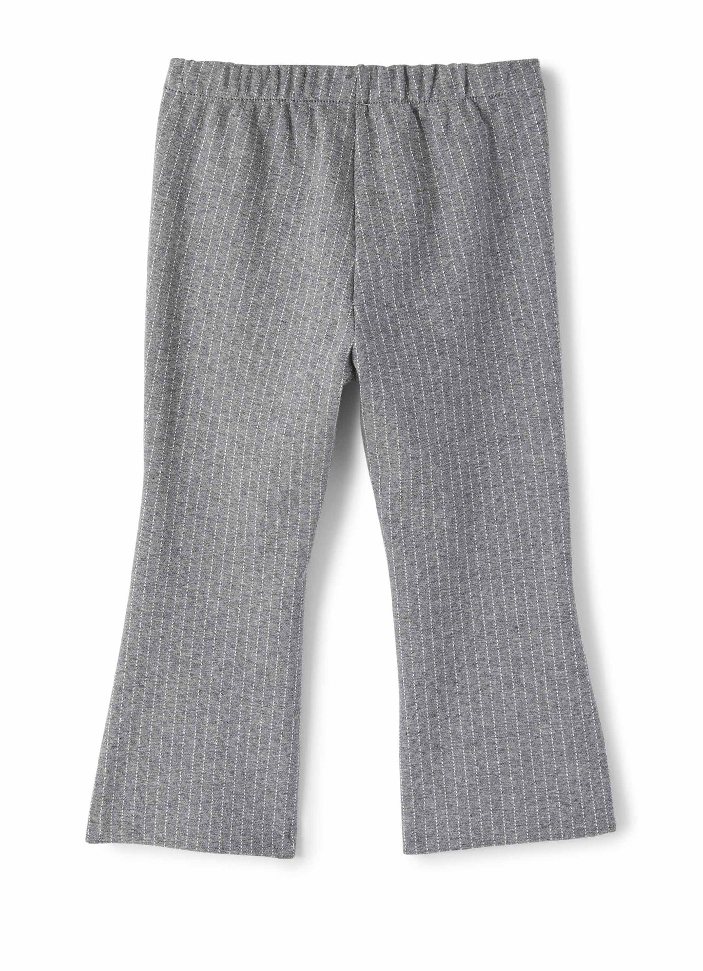 Girls | Pinstripe Cropped Flare Trousers | Iron Grey