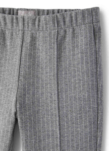 Girls | Pinstripe Cropped Flare Trousers | Iron Grey