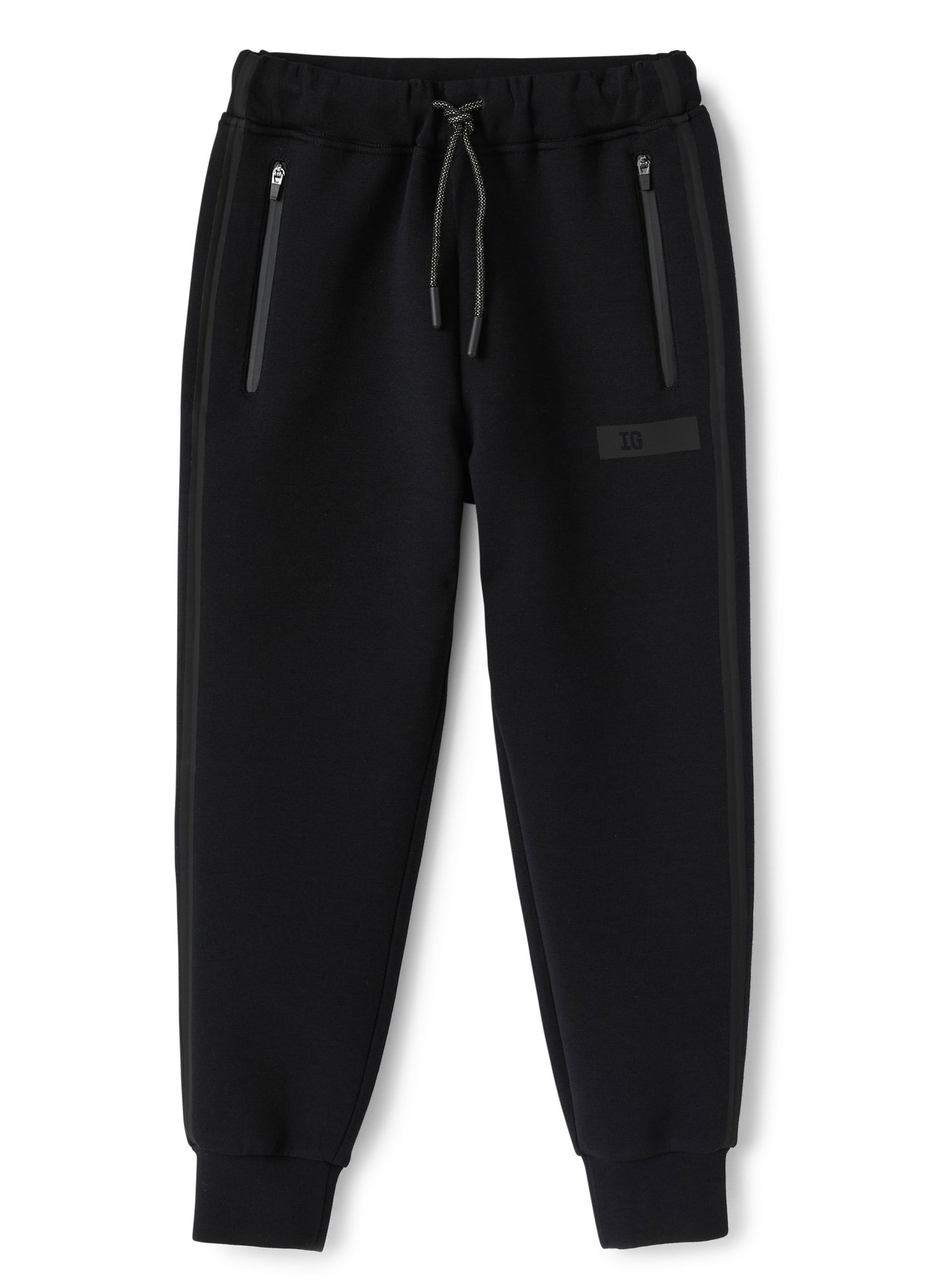 Boys | Bonded Joggers with Cuffs | Black Black