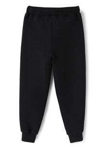 Boys | Bonded Joggers with Cuffs | Black Black