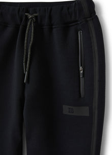 Boys | Bonded Joggers with Cuffs | Black Black