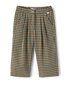 Girls | Straight Cut Flannel Trousers | Castagno