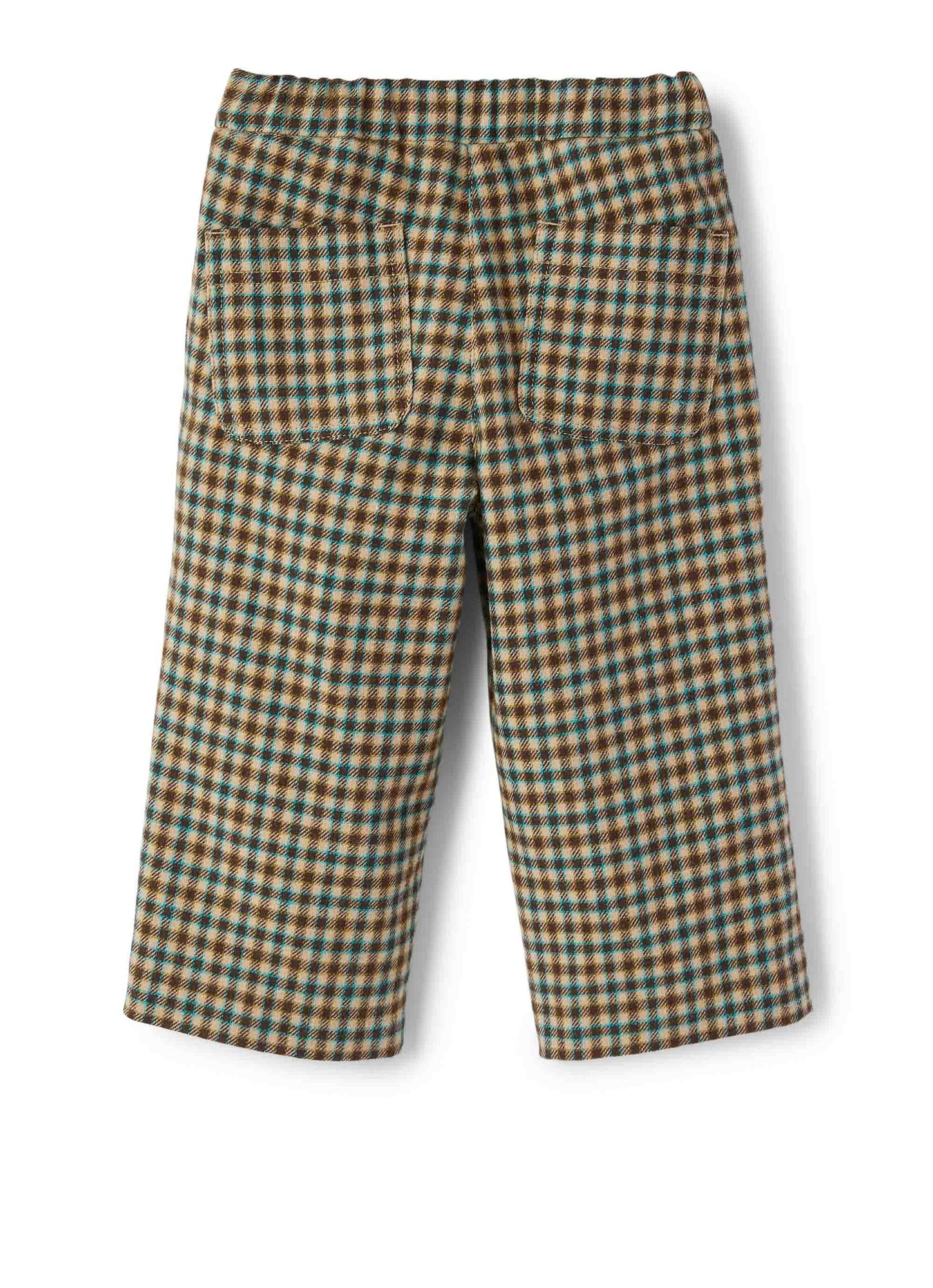 Girls | Straight Cut Flannel Trousers | Castagno