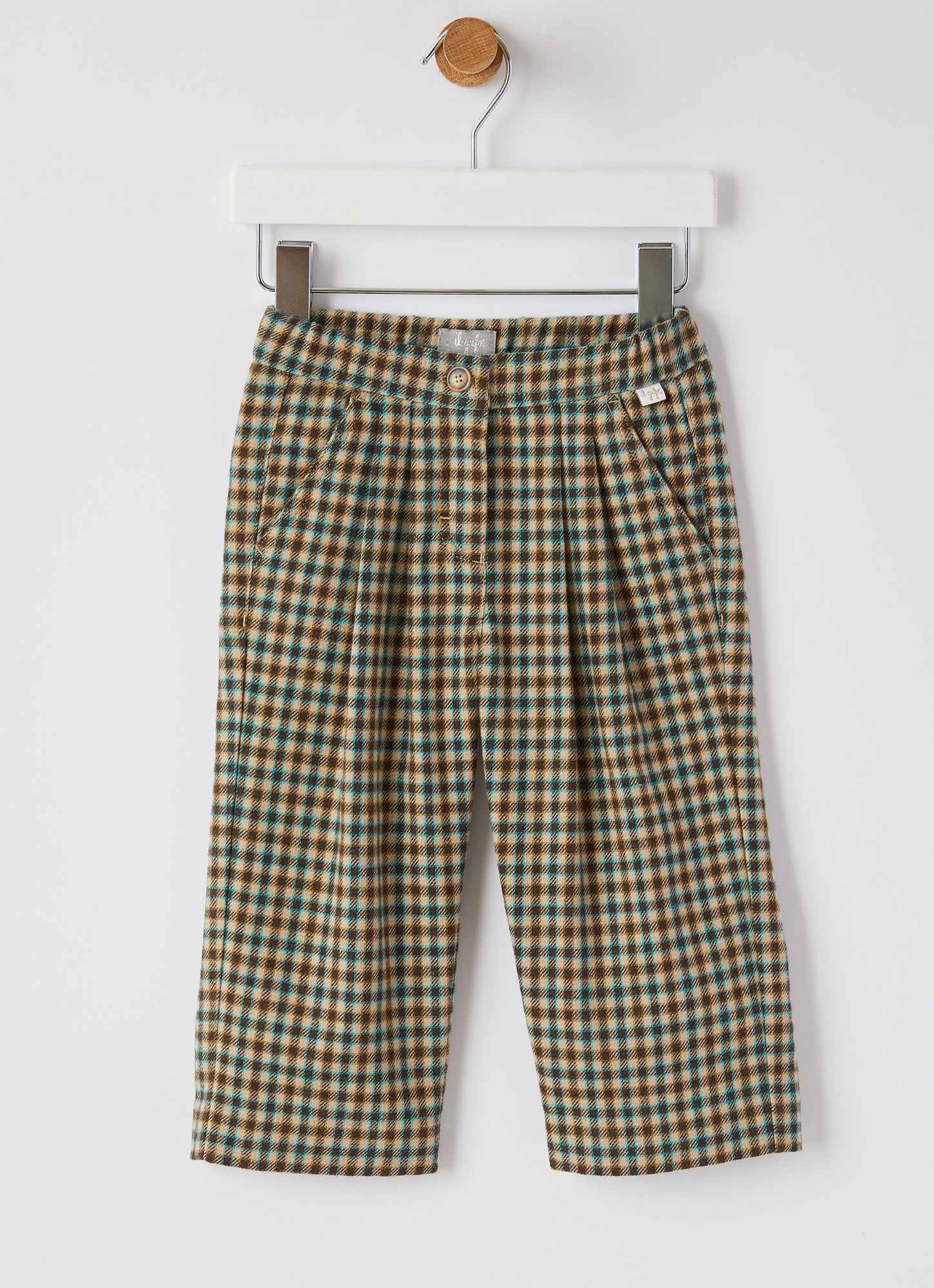 Straight Cut Flannel Trousers | Castagno