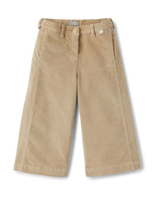 Girls | Wide Leg Velvet Trousers | Birch