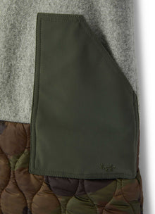 Girls | Patchwork Pinafore | Fir Green