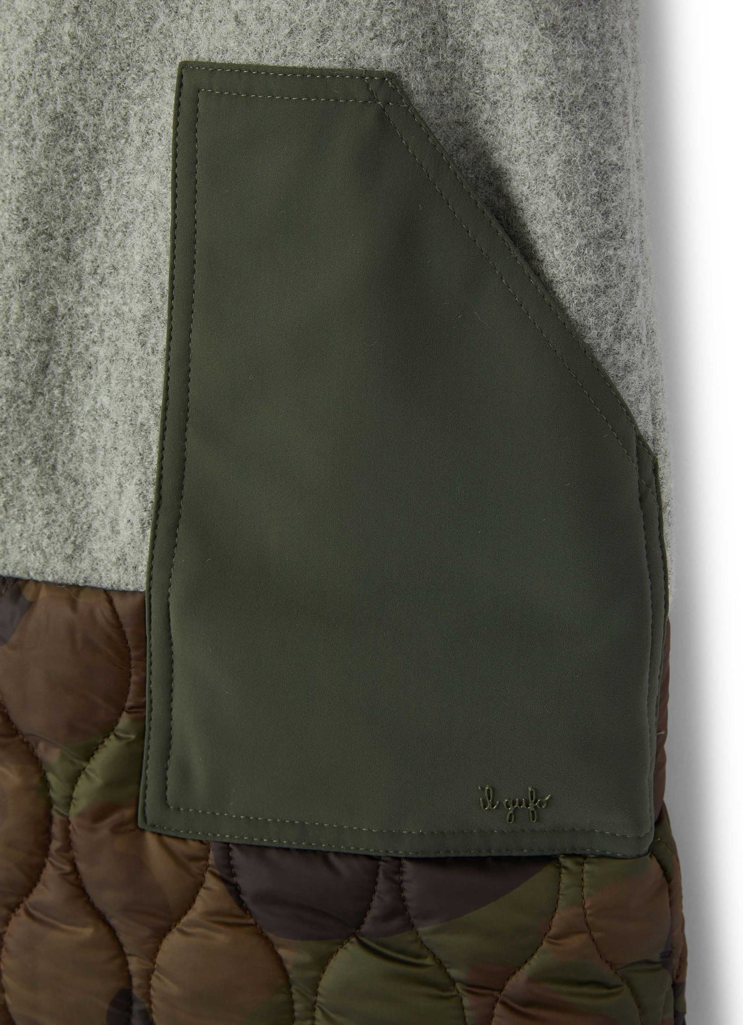 Girls | Patchwork Pinafore | Fir Green