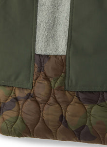 Girls | Patchwork Pinafore | Fir Green