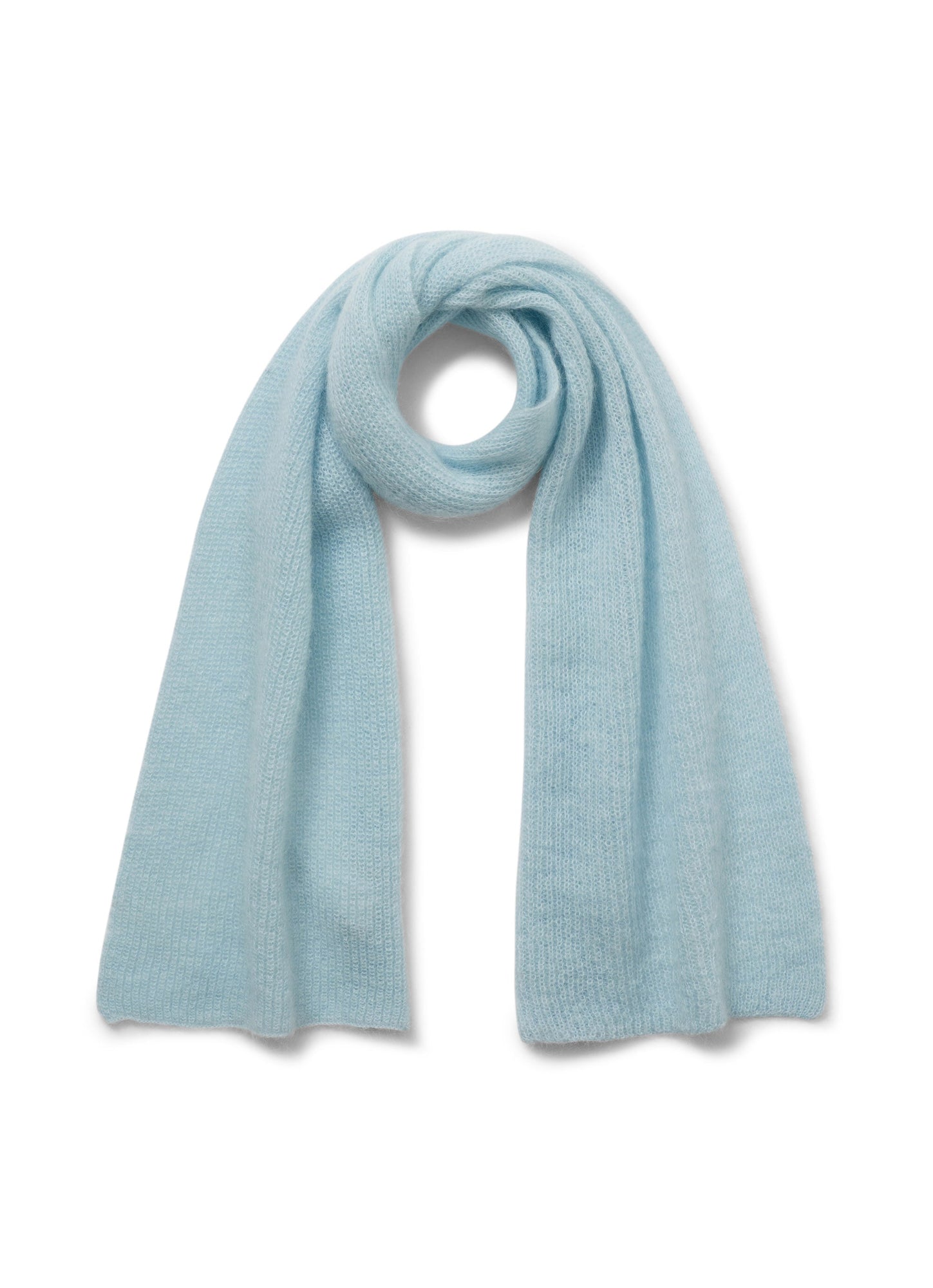 Girls | Mohair Wool Scarf | Sky Blue Fumo