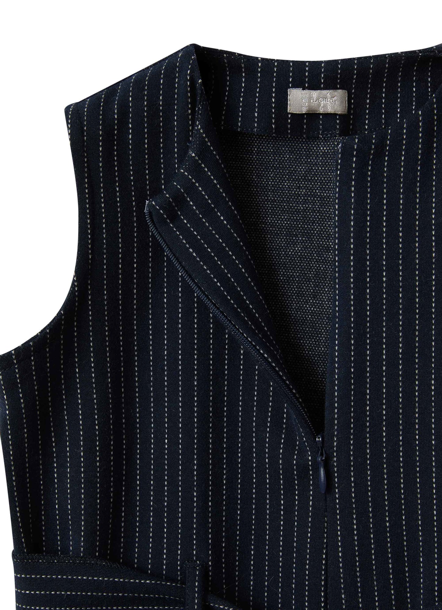 Girls | Pinstripe Jersey Onesie | Blue