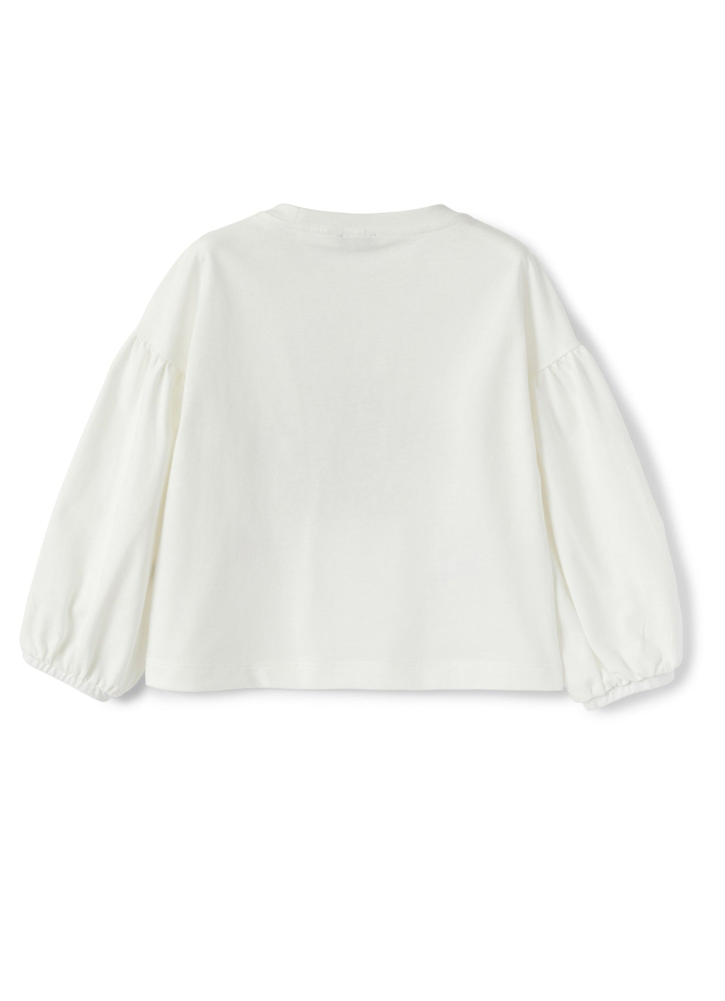 Girls | Farm Print Red Cotton T-Shirt | Milk Blue