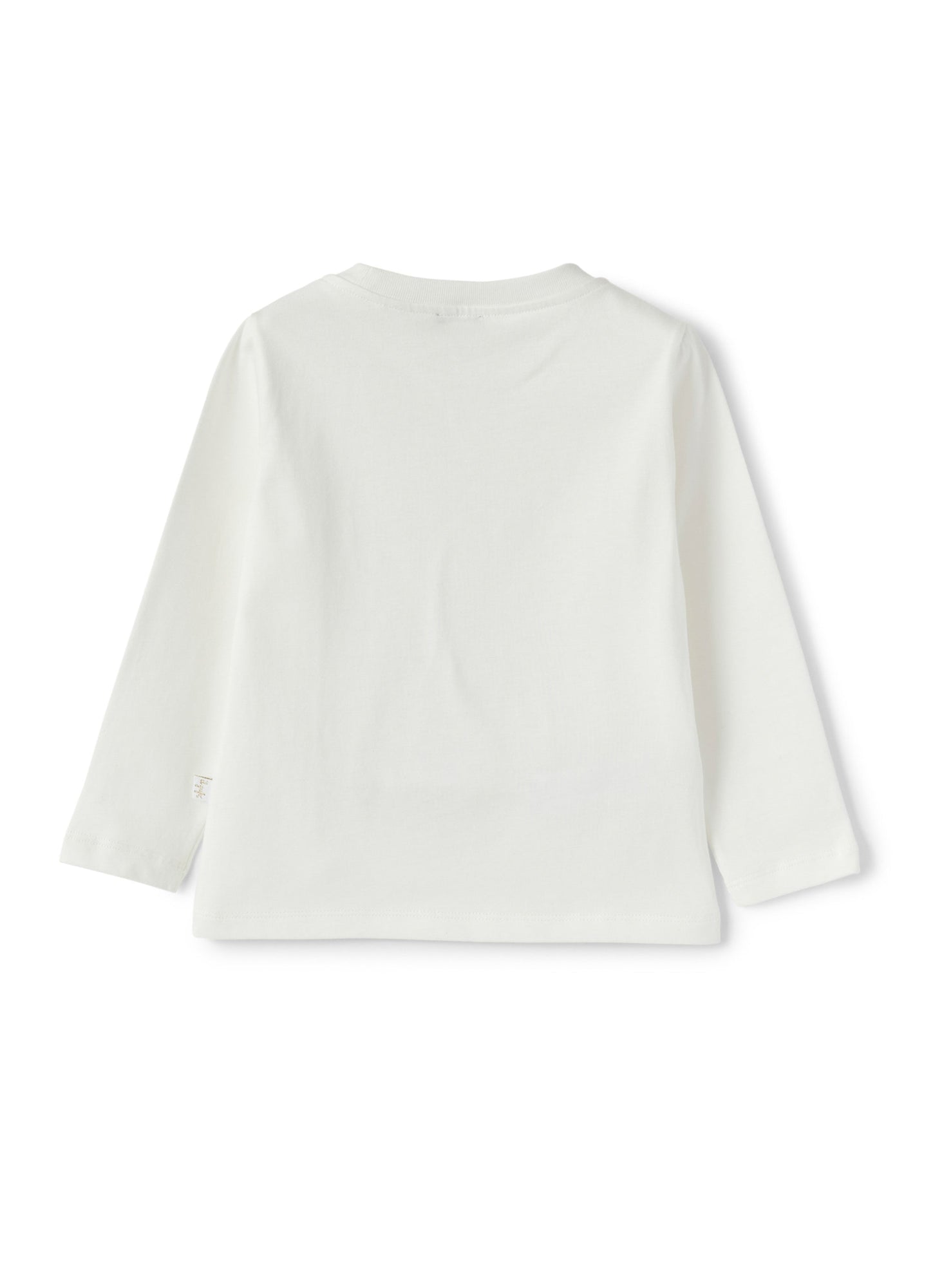 Girls | Little Girl with Sweater Print T-Shirt | Milk Crocus