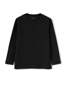 Boys | Cotton T-Shirt with Taping | Black