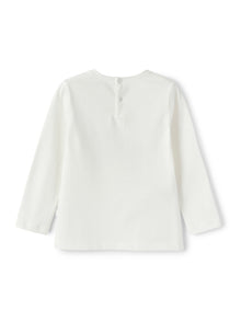 Girls | Spray-Effect Mountain Print T-Shirt | Milk Crocus