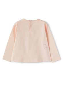 Girls | Skater Embroidery Cotton T-Shirt | Quarzo Pink White