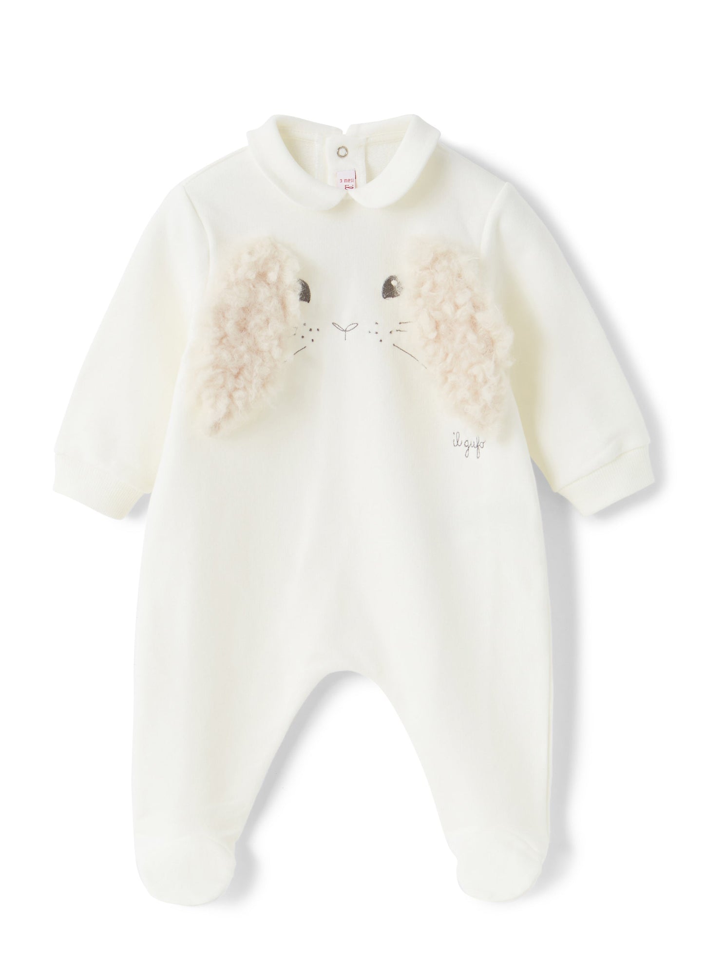 Baby Girls | Fleece Onesie with Bunny | Milk Milk
