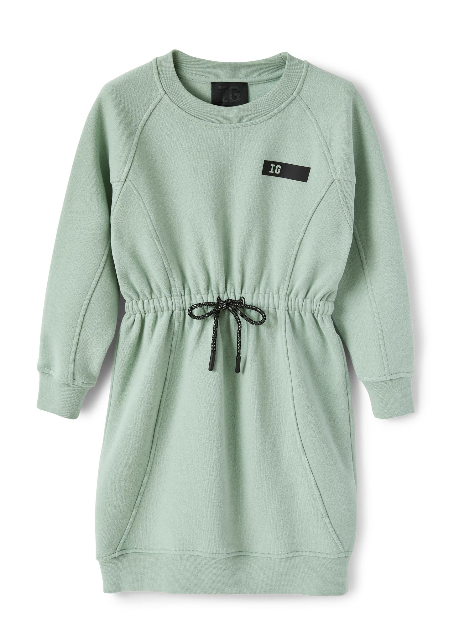 Girls | Fleece Dress with Drawstring | Lake